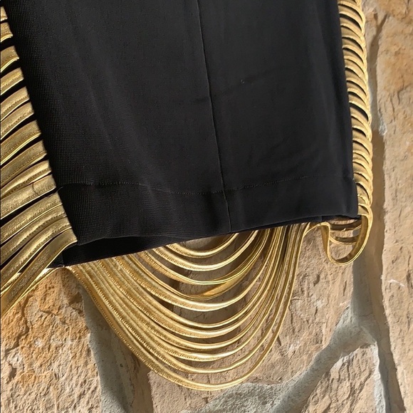🍂 Ellison Gold & Black Band Skirt 🍂 - Picture 5 of 6